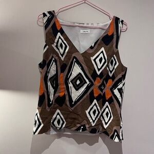 Vintage linen tank L